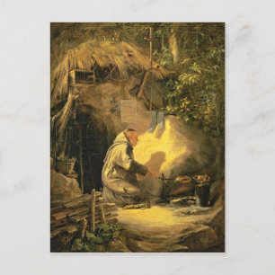 Vintag, motiv - Hermit Grillhühnchen Postkarte