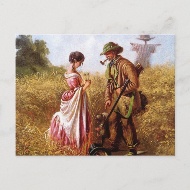 Vintag-motive Umgehungsuntersuchung Postkarte (Vorderseite)