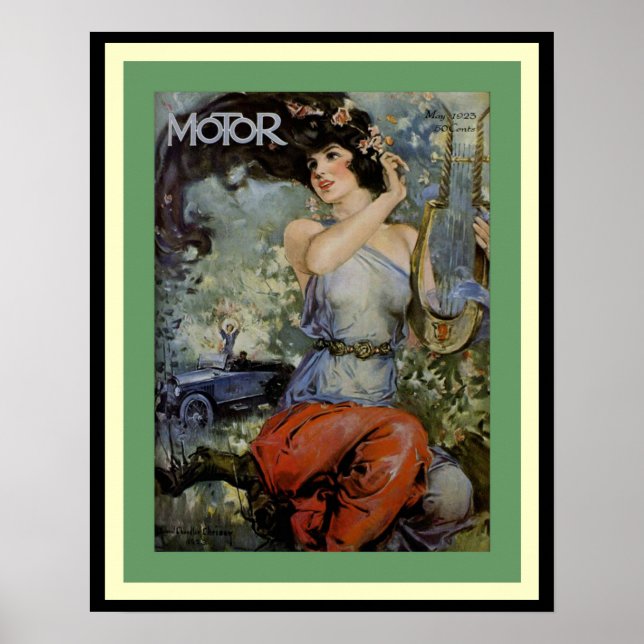 Vintag Motor Magazine Cover Poster (Vorne)