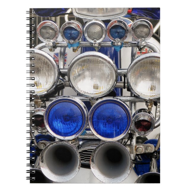 VINTAG MOTOR SCOOTER NOTIZBLOCK (Vorderseite)