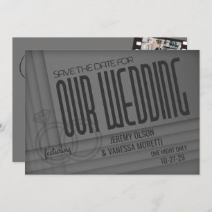 Vintag Movie Poster Save The Date