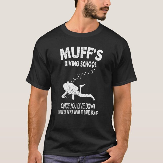 Vintag Muffs Diving School T-Shirt (Vorderseite)
