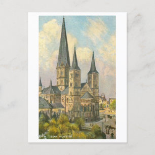 Vintag Munster in Bonn, Deutschland Postkarte