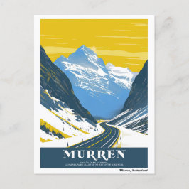 Vintag Murren, Schweiz Postkarte
