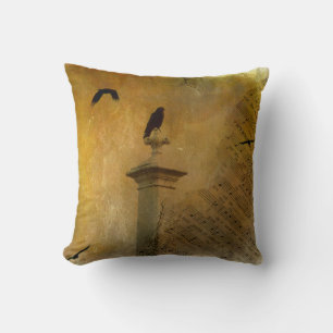 Vintag Music Crow Kissen