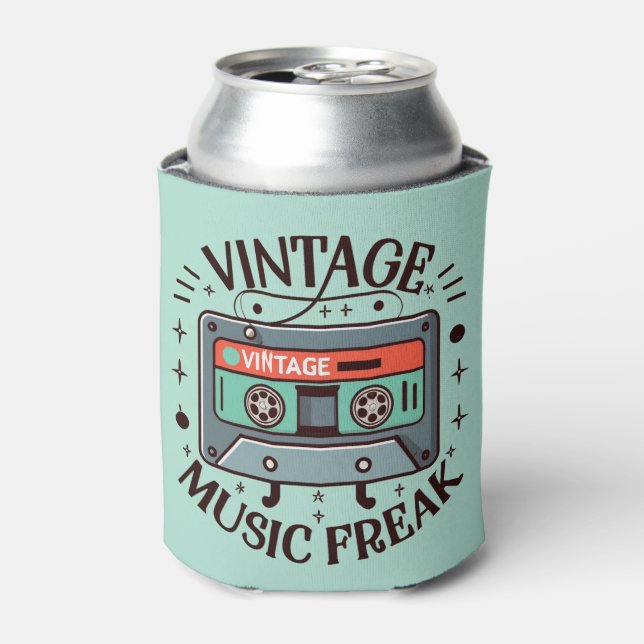 Vintag Music Freak Dosenkühler (Kanne Vorderseite)