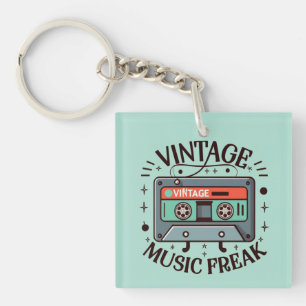 Vintag Music Freak Schlüsselanhänger