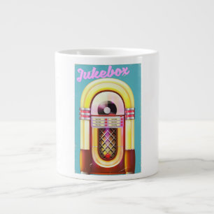 Vintag Music Jukebox Jumbo-Tasse