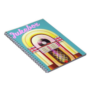 Vintag Music Jukebox Notizblock
