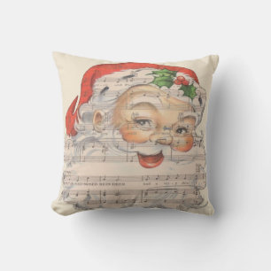 Vintag Musical Santa Claus Kissen