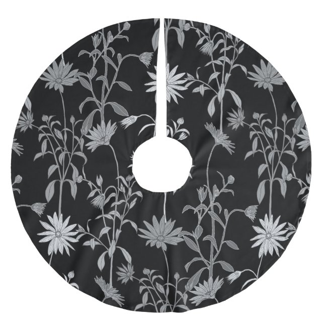 Vintag: nahtloser Einladungshintergrund. Polyester Weihnachtsbaumdecke (Vorderseite)