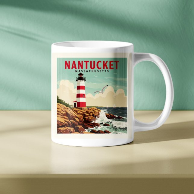 Vintag Nantucket Massachusetts Kaffeetasse (Von Creator hochgeladen)