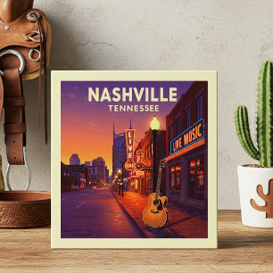Vintag Nashville Tennessee Fliese