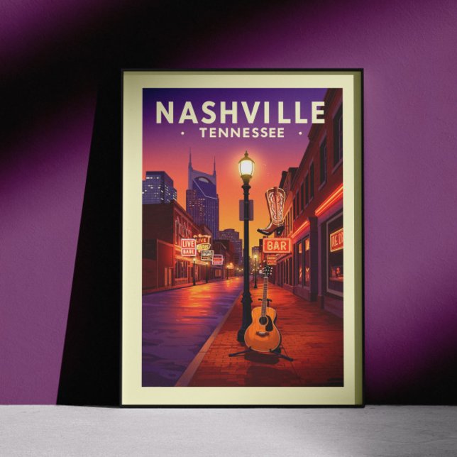 Vintag Nashville Tennessee Poster (Von Creator hochgeladen)