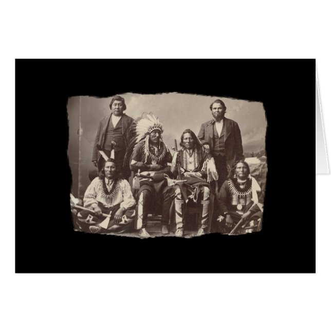 Vintag Native American Bannock (Vorderseite (Horizontal))