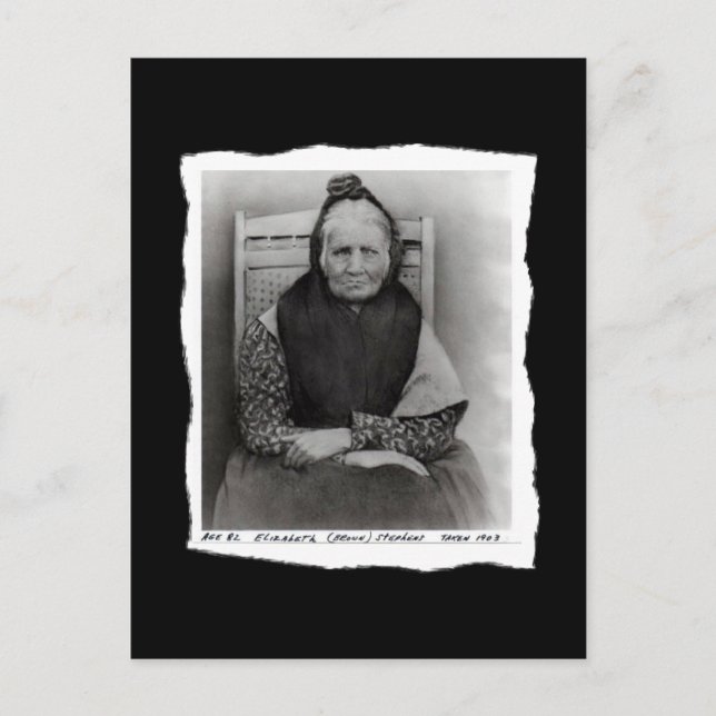 Vintag Native American Cherokee Postkarte (Vorderseite)