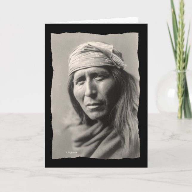 Vintag Native American Tsahizn The Apache Karte (Vorderseite)