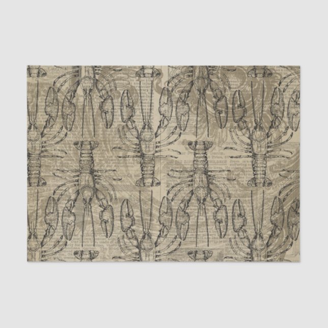 Vintag Nautic Seidenpapier (Vorderseite)