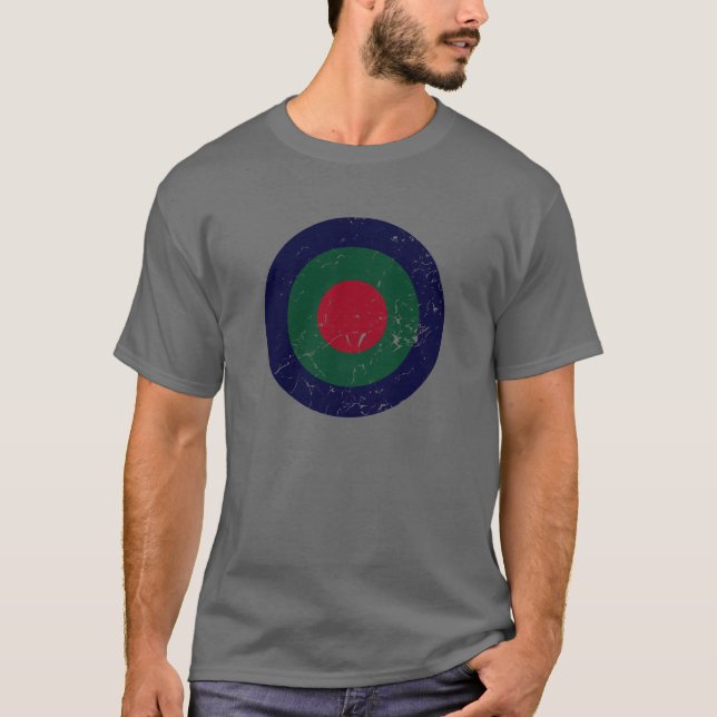 Vintag Navy Green Roundel T-Shirt (Vorderseite)