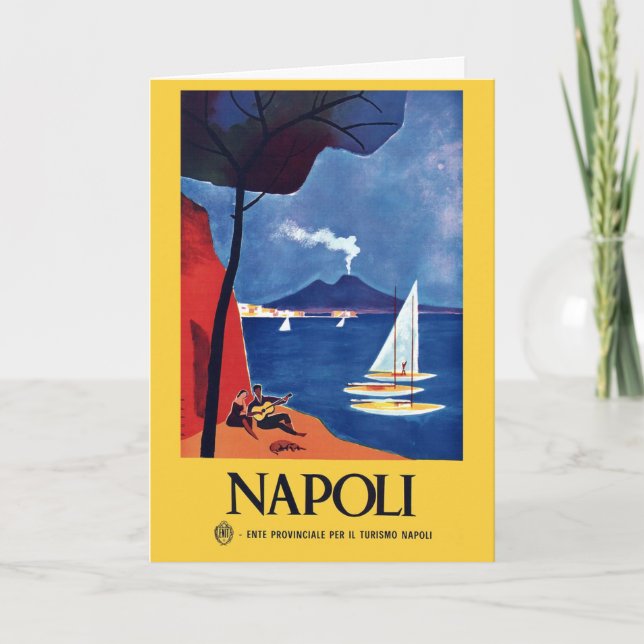 Vintag Neapel Italien Reisen Postkarte (Vorderseite)