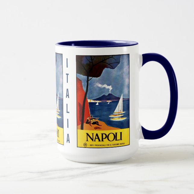 Vintag Neapel (Neapel) Italien Zolltarifstellen Ta Tasse (Rechts)
