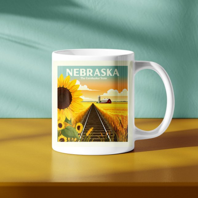 Vintag Nebraska Kaffeetasse (Von Creator hochgeladen)