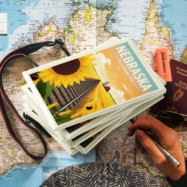 Vintag Nebraska Magnet (Von Creator hochgeladen)