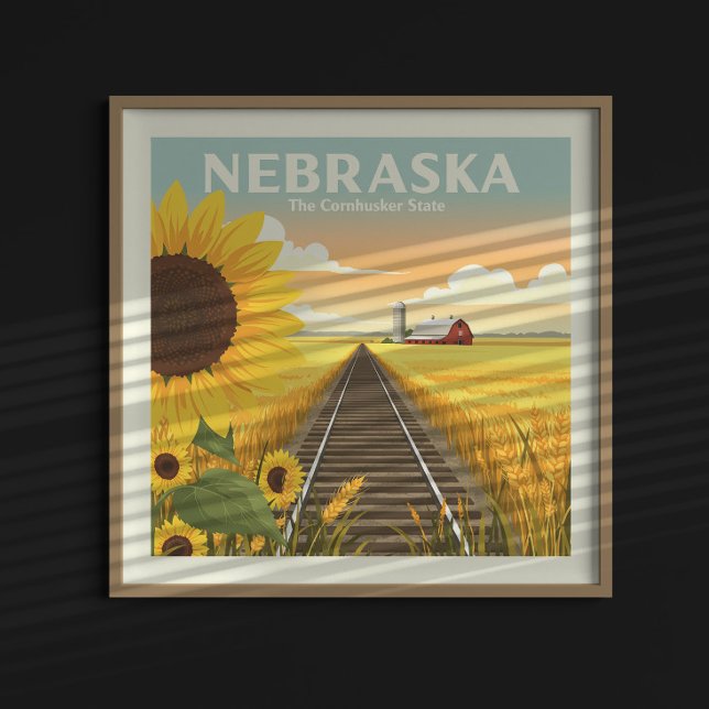 Vintag Nebraska Poster (Von Creator hochgeladen)