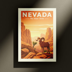 Vintag Nevada Postkarte
