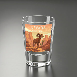 Vintag Nevada Schnapsglas