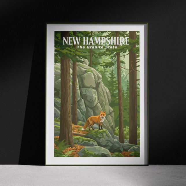 Vintag New Hampshire Poster (Von Creator hochgeladen)