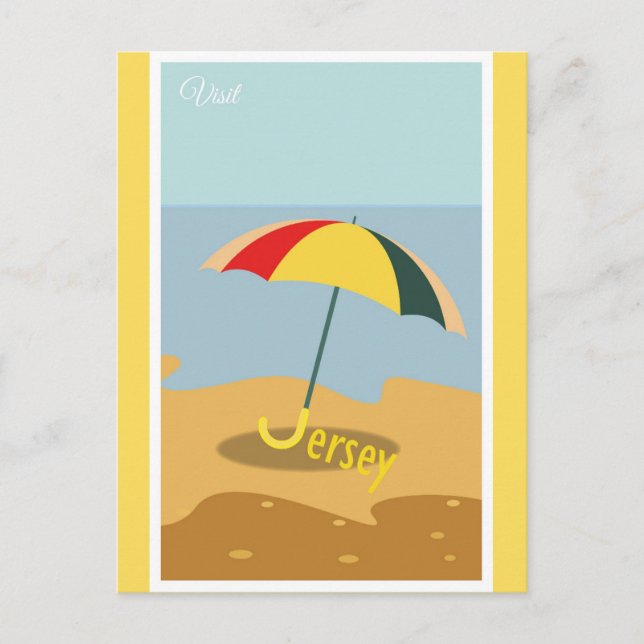Vintag New Jersery Shore Travel Postkarte (Vorderseite)