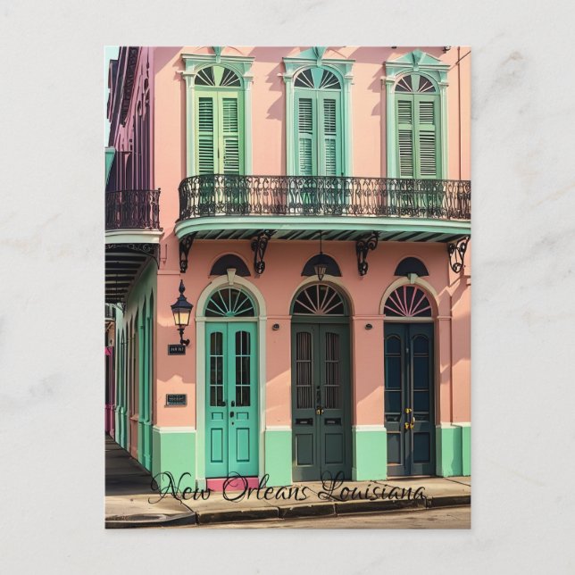 Vintag New Orleans Louisiana Postkarte (Vorderseite)