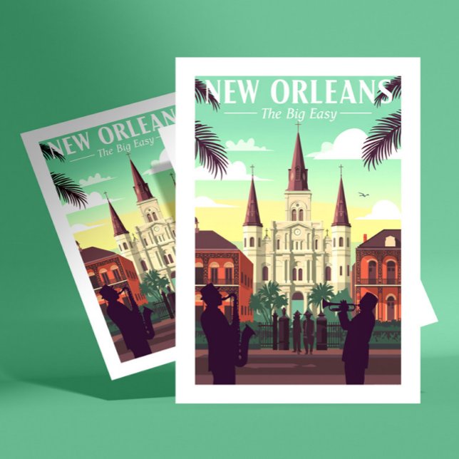 Vintag New Orleans Postkarte (Von Creator hochgeladen)