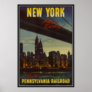 Vintag New York City, USA - Poster