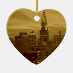Vintag New York Manhattan Keramikornament