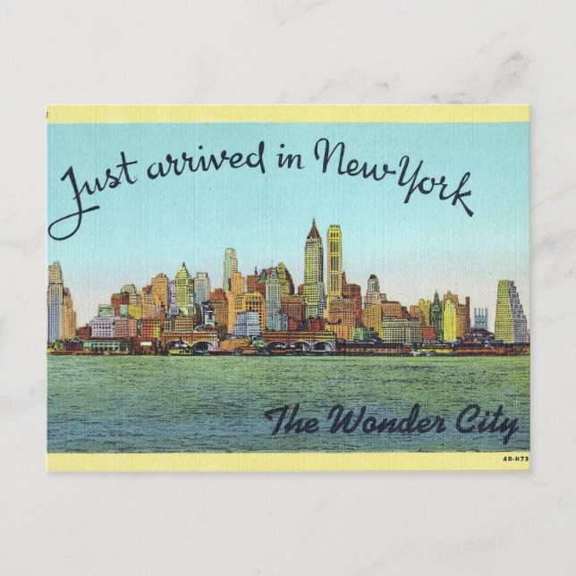 Vintag, New York. Postkarte (Vorderseite)