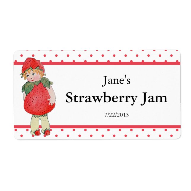 Vintag Niedlicher Strawberry Jam (Vorne)