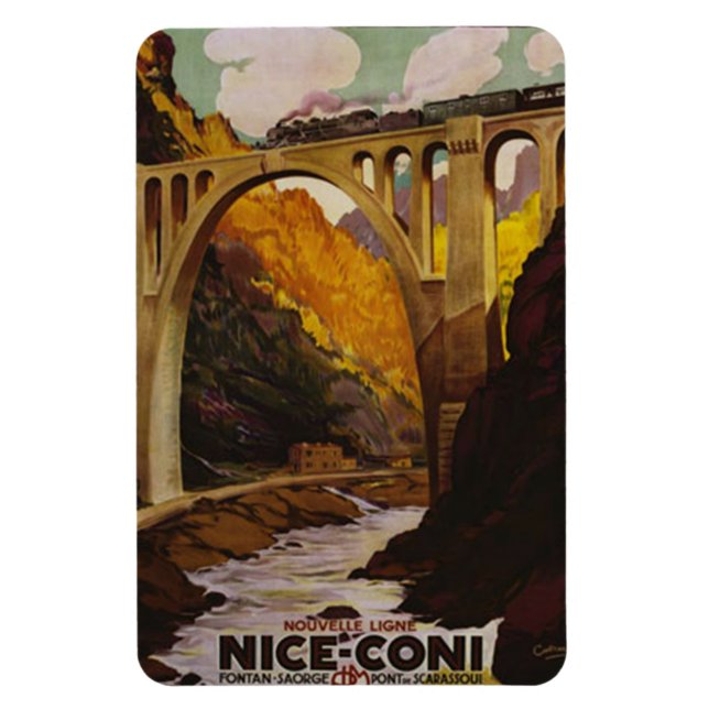 Vintag Nizza, Frankreich - Magnet (Vertikal)