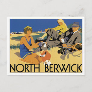 Vintag North Berwick Postkarte