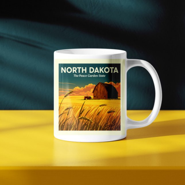 Vintag North Dakota Kaffeetasse (Von Creator hochgeladen)