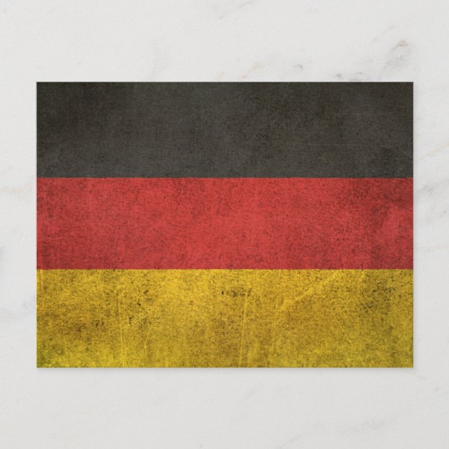 Vintag Not leidende Flagge Deutschlands Postkarte (Vorderseite)