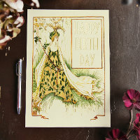 Vintag Nouveau Meadowsweet Walter Crane Geburtstag