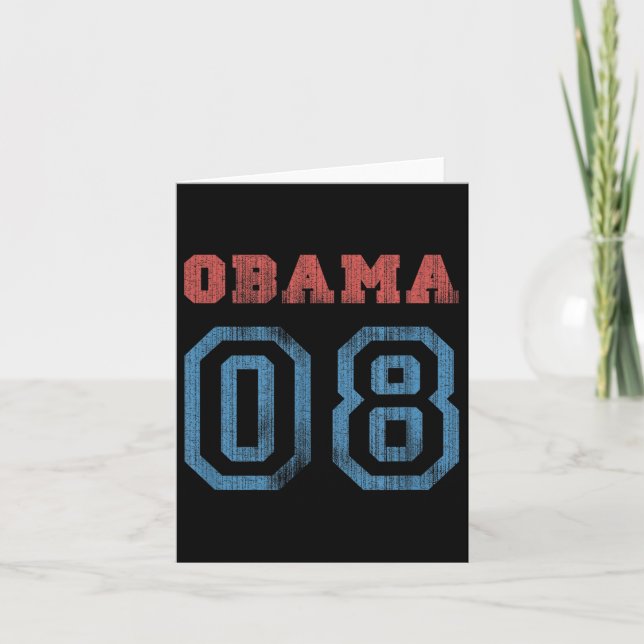 Vintag Obama 08 Karte (Vorderseite)
