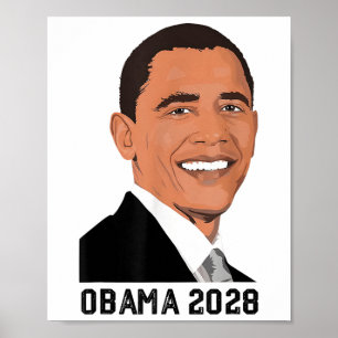 Vintag Obama 2028 Funny Political Patriotic Elect Poster