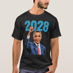 Vintag Obama 2028 Funny Political Patriotic Elect T-Shirt