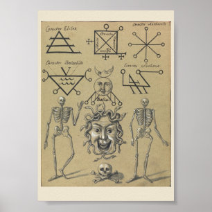 Vintag Occult Symbols Poster