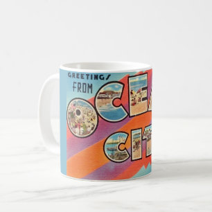 Vintag Ocean City MD Gruß Kaffeetasse
