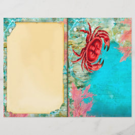Vintag Ocean Crab Journal-Seite