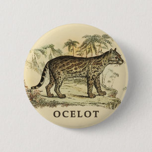 Vintag Ocelot Button
